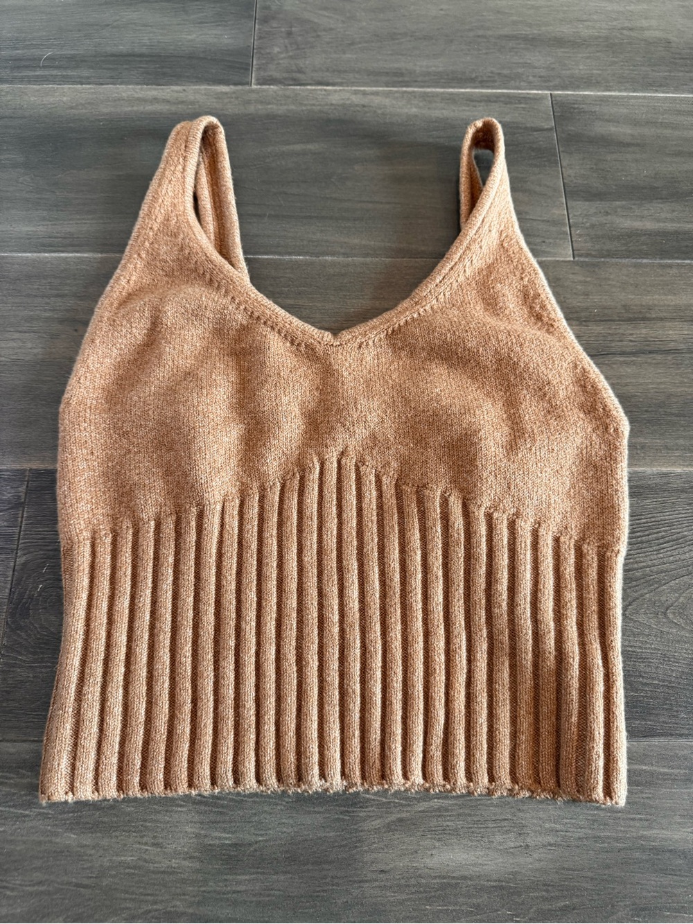 NWT Banana Republic Knit Sweater Tank Top in Camel Small
